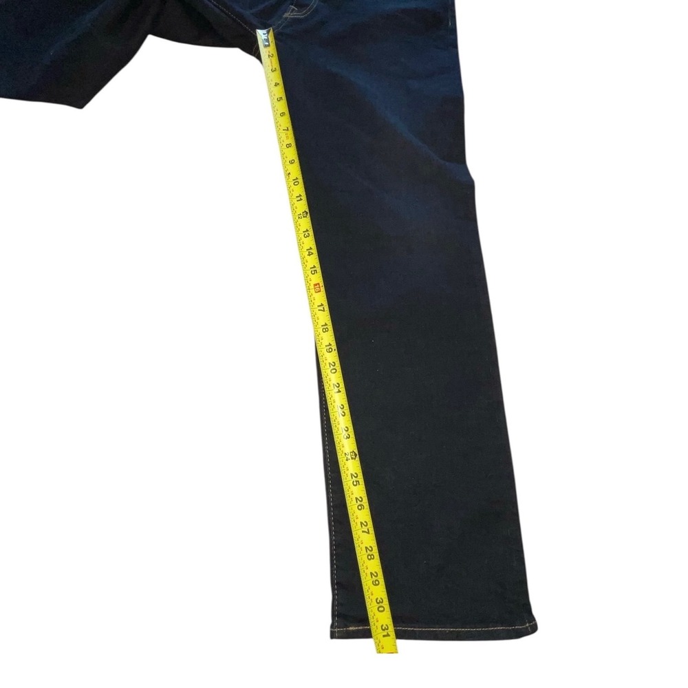 New Levi's Men's 501 Original Button Fly Jeans Size 36x32 Straight Dark Wash - Picture 4 of 13